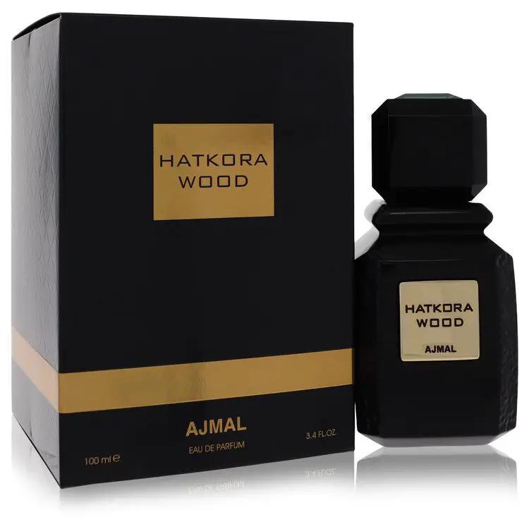 Hatkora Wood by Ajmal Eau De Parfum Spray 3.4 oz for Men