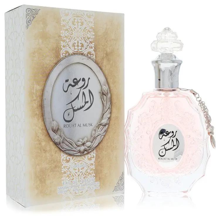 Lattafa Rouat Al Musk by Lattafa Eau De Parfum Spray (Unisex) 3.4 oz for Women