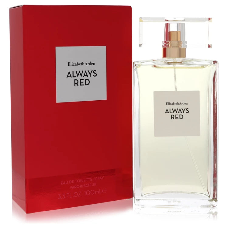 Elizabeth Arden Always Red Eau De Toilette Spray for Women – Floral Fruity Luxury Perfume