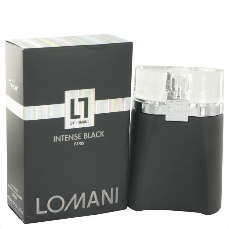 Lomani Intense Black by Lomani Eau De Toilette Spray 3.3 oz for Men - COLOGNE