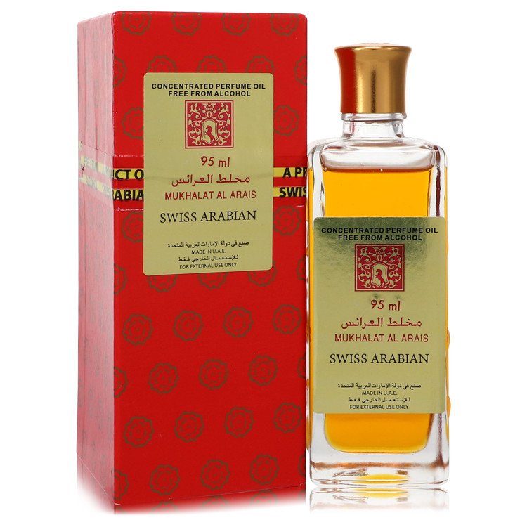 Mukhalat Al Arais by Swiss Arabian Concentrated Perfume Oil Free From Alcohol 3.2 oz for Men