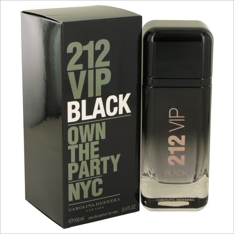 212 VIP Black by Carolina Herrera Eau De Parfum Spray 3.4 oz for Men - COLOGNE
