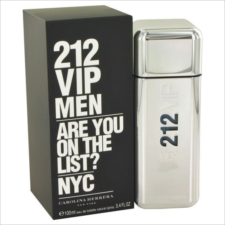 212 Vip by Carolina Herrera Eau De Toilette Spray 3.4 oz for Men - COLOGNE