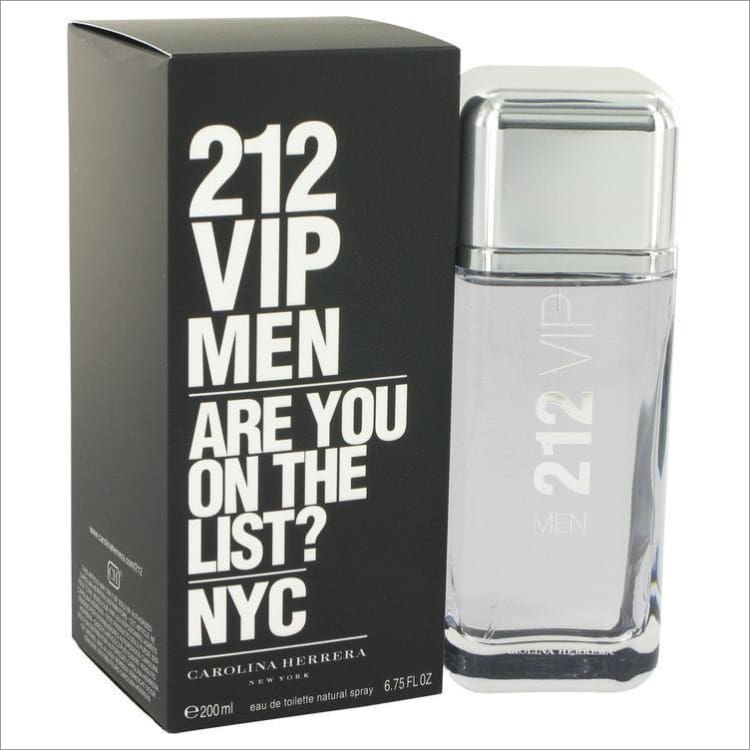 212 Vip by Carolina Herrera Eau De Toilette Spray 6.7 oz for Men - COLOGNE
