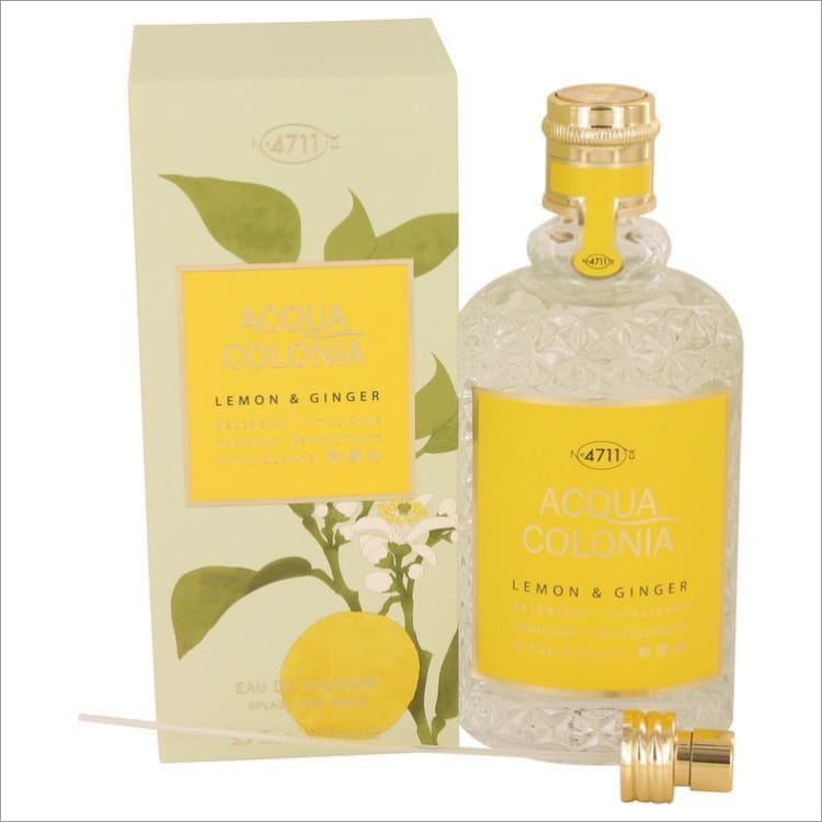 4711 ACQUA COLONIA Lemon &amp; Ginger by Maurer &amp; Wirtz Eau De Cologne Spray (Unisex) 5.7 oz for Women - PERFUME