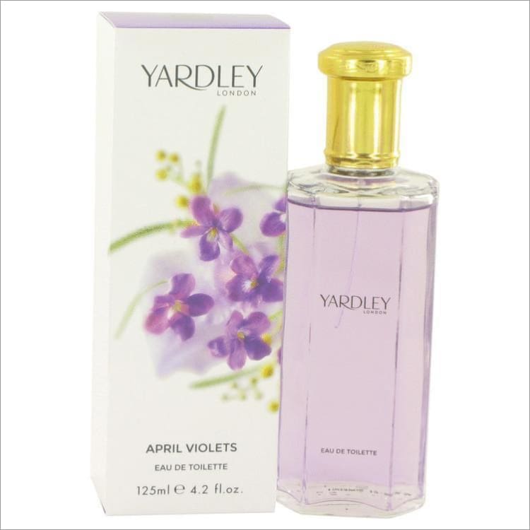 April Violets by Yardley London Eau De Toilette Spray 4.2 oz for Women - PERFUME