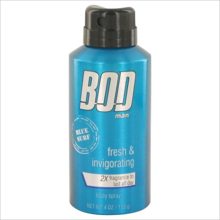 Bod Man Blue Surf by Parfums De Coeur Body spray 4 oz for Men - COLOGNE