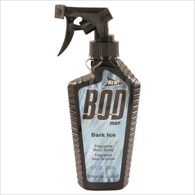Bod Man Dark Ice by Parfums De Coeur Body Spray 8 oz for Men - COLOGNE