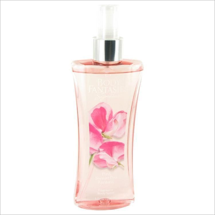 Body Fantasies Signature Pink Sweet Pea Fantasy by Parfums De Coeur Body Spray 8 oz for Women - PERFUME