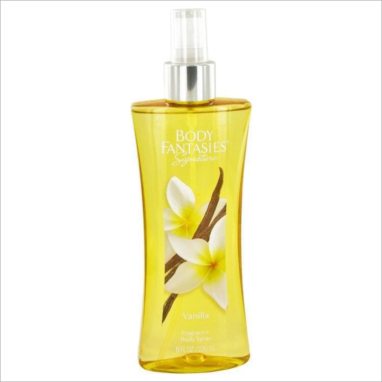 Body Fantasies Signature Vanilla Fantasy by Parfums De Coeur Body Spray 8 oz for Women - PERFUME