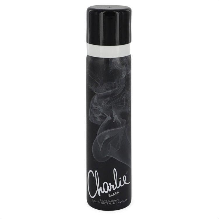 Charlie Black by Revlon Body Fragrance Spray 2.5 oz for Women - Fragrances for Women