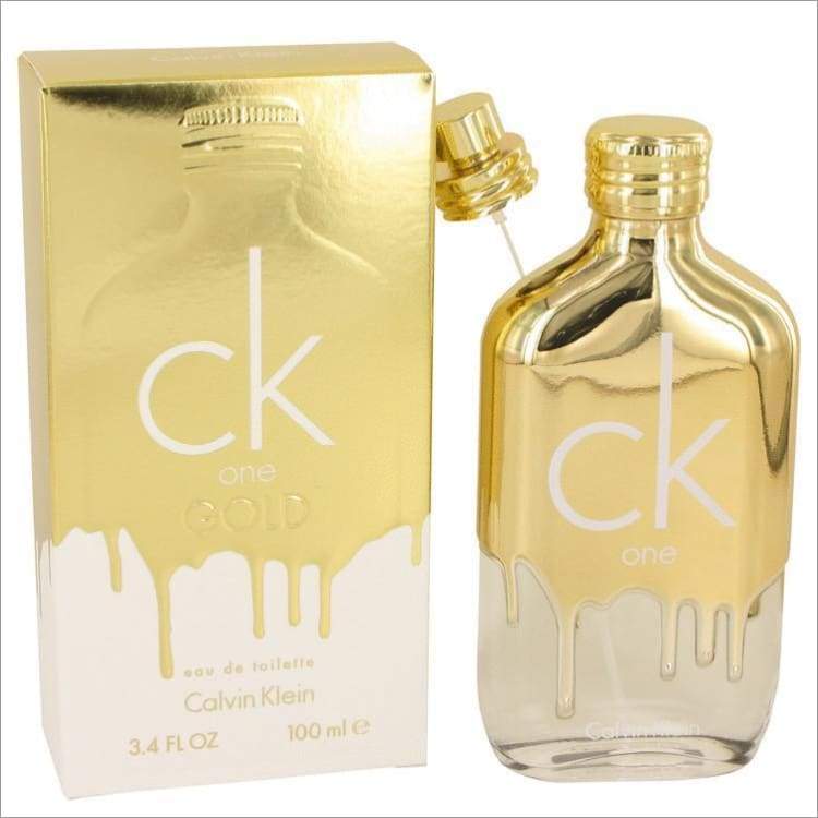CK One Gold by Calvin Klein Eau De Toilette Spray (Unisex) 3.4 oz for Men - COLOGNE