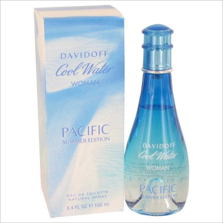 Cool Water Pacific Summer by Davidoff Eau De Toilette Spray 3.4 oz for Women - PERFUME