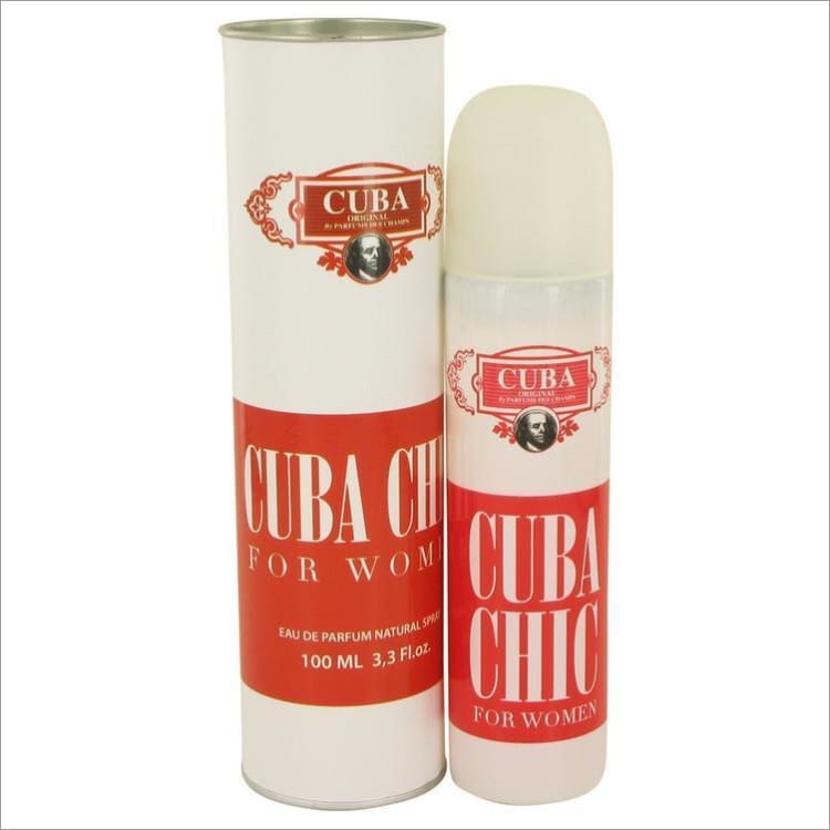 Cuba Chic by Fragluxe Eau De Parfum Spray 3.3 oz for Women - PERFUME