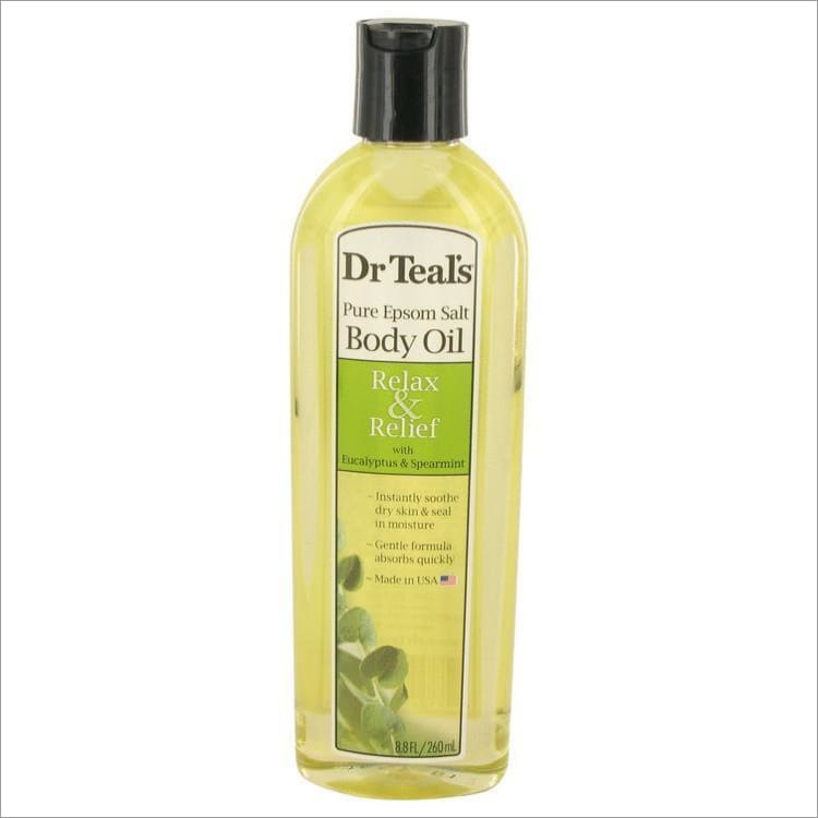 Dr Teals Bath Additive Eucalyptus Oil by Dr Teals Pure Epson Salt Body Oil Relax &amp; Relief with Eucalyptus &amp; Spearmint 8.8 oz for Women -