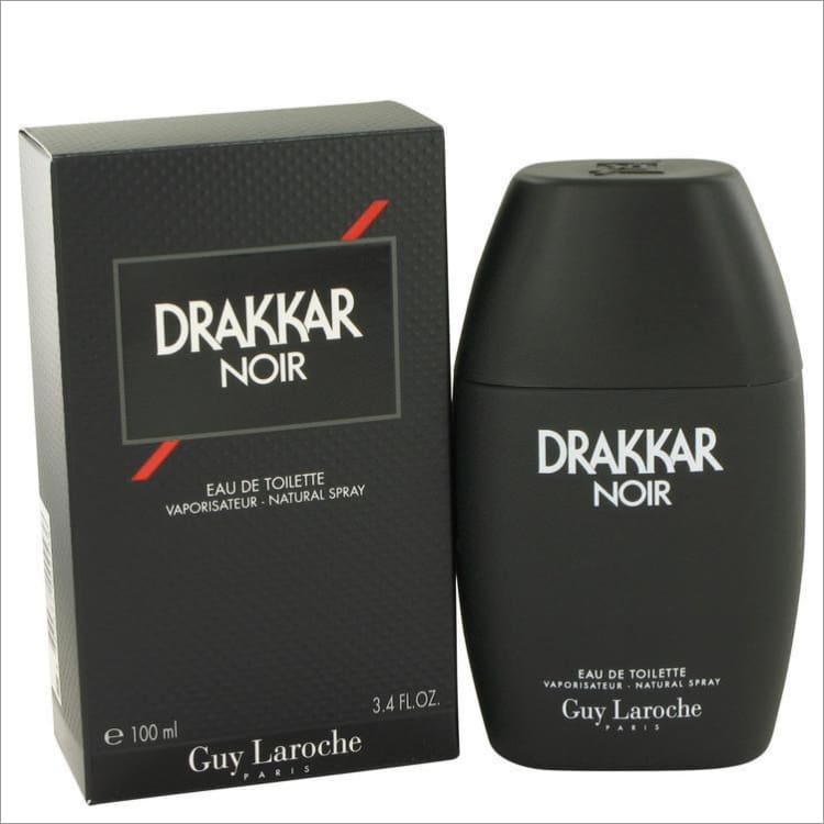 DRAKKAR NOIR by Guy Laroche Eau De Toilette Spray 3.4 oz for Men - COLOGNE