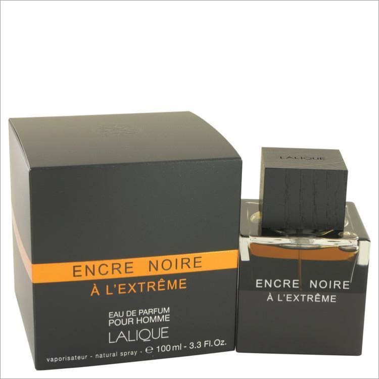 Encre Noire A Lextreme by Lalique Eau De Parfum Spray 3.3 oz for Men - COLOGNE