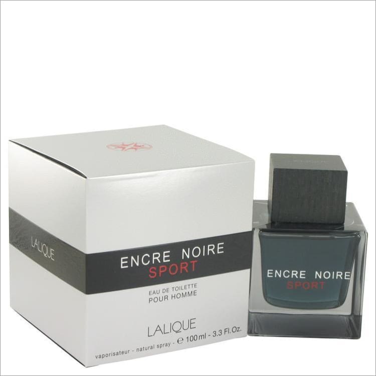 Encre Noire Sport by Lalique Eau De Toilette Spray 3.3 oz for Men - COLOGNE