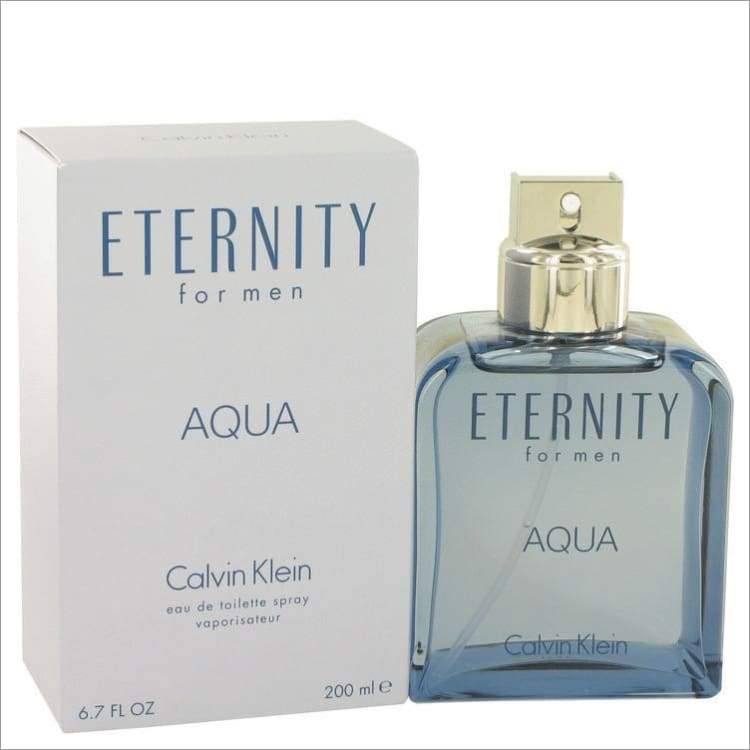 Eternity Aqua by Calvin Klein Eau De Toilette Spray 6.7 oz - MENS COLOGNE
