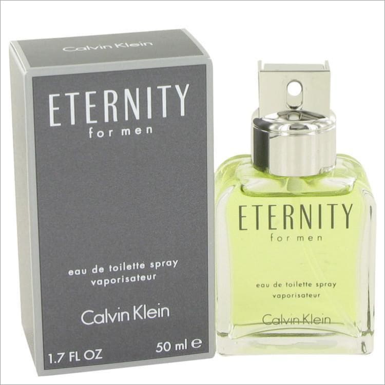 ETERNITY by Calvin Klein Eau De Toilette Spray 1.7 oz for Men - COLOGNE