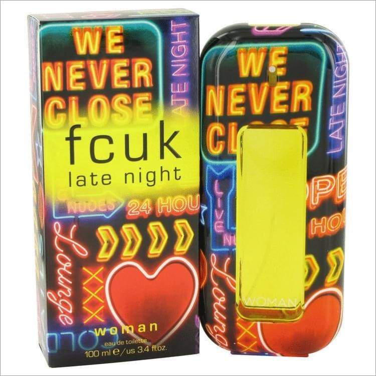 FCUK Late Night by French Connection Eau De Toilette Spray 3.4 oz for Women - PERFUME