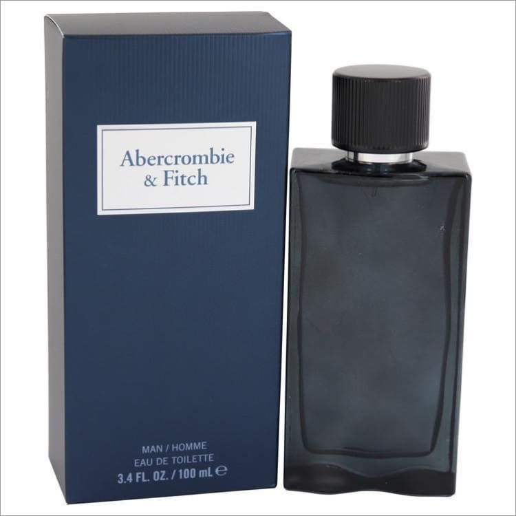 First Instinct Blue by Abercrombie &amp; Fitch Eau De Toilette Spray 3.4 oz for Men - COLOGNE