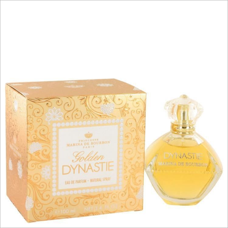 Golden Dynastie by Marina De Bourbon Eau De Parfum Spray 3.4 oz for Women - PERFUME