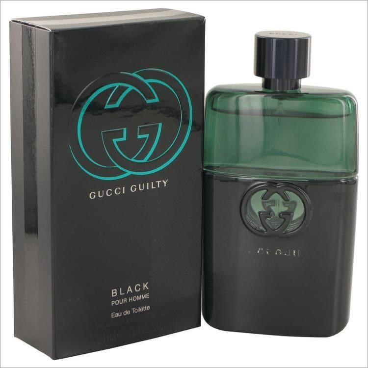 Gucci Guilty Black by Gucci Eau De Toilette Spray 3 oz for Men - COLOGNE