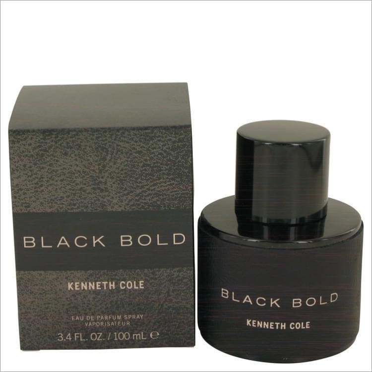Kenneth Cole Black Bold by Kenneth Cole Eau De Parfum Spray 3.4 oz for Men - COLOGNE