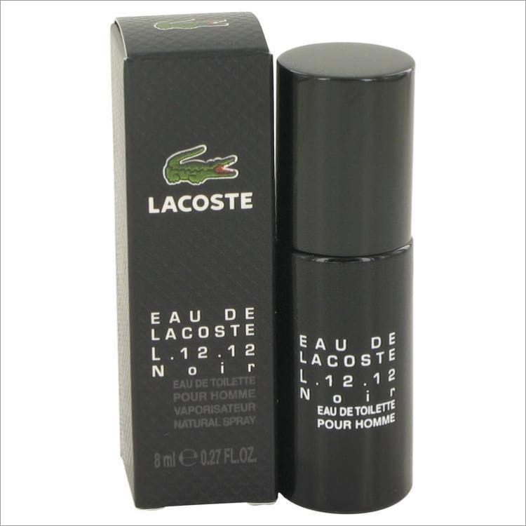 Lacoste Eau De Lacoste L.12.12 Noir by Lacoste Mini EDT Spray .27 oz for Men - COLOGNE