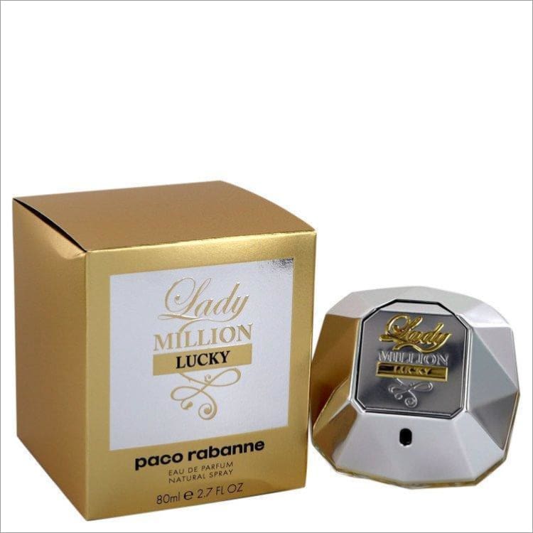 Lady Million Lucky by Paco Rabanne Eau De Parfum Spray 2.7 oz for Women - PERFUME