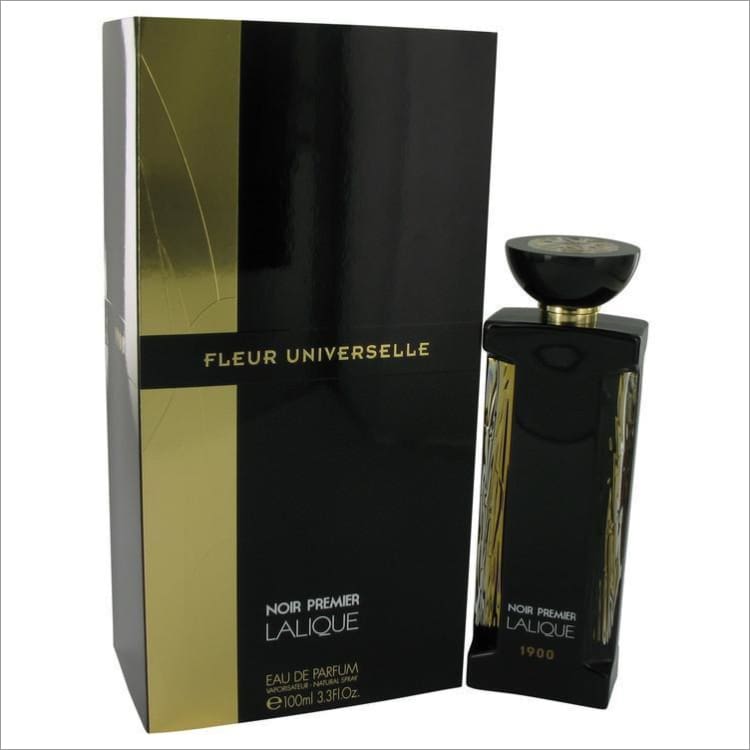 Lalique Fleur Universelle Noir Premier by Lalique Eau De Parfum Spray (Unisex) 3.3 oz for Women - PERFUME