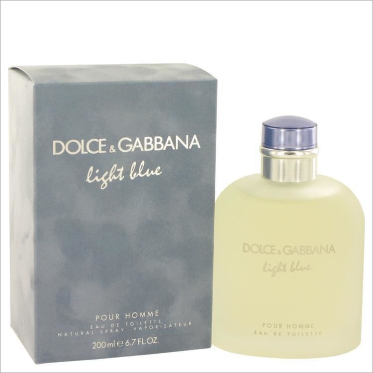 Light Blue by Dolce &amp; Gabbana Eau De Toilette Spray 6.8 oz for Men - COLOGNE