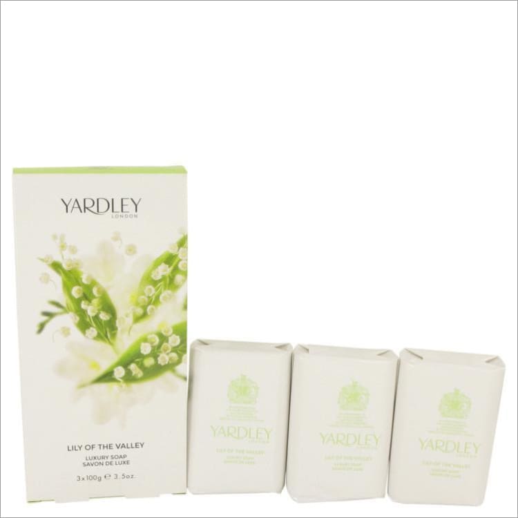 Lily of The Valley Yardley by Yardley London 3 x 3.5 oz Soap 3.5 oz for Women - PERFUME