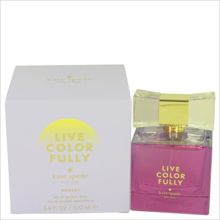 Live Colorfully Sunset by Kate Spade Eau De Parfum Spray 3.4 oz for Women - PERFUME