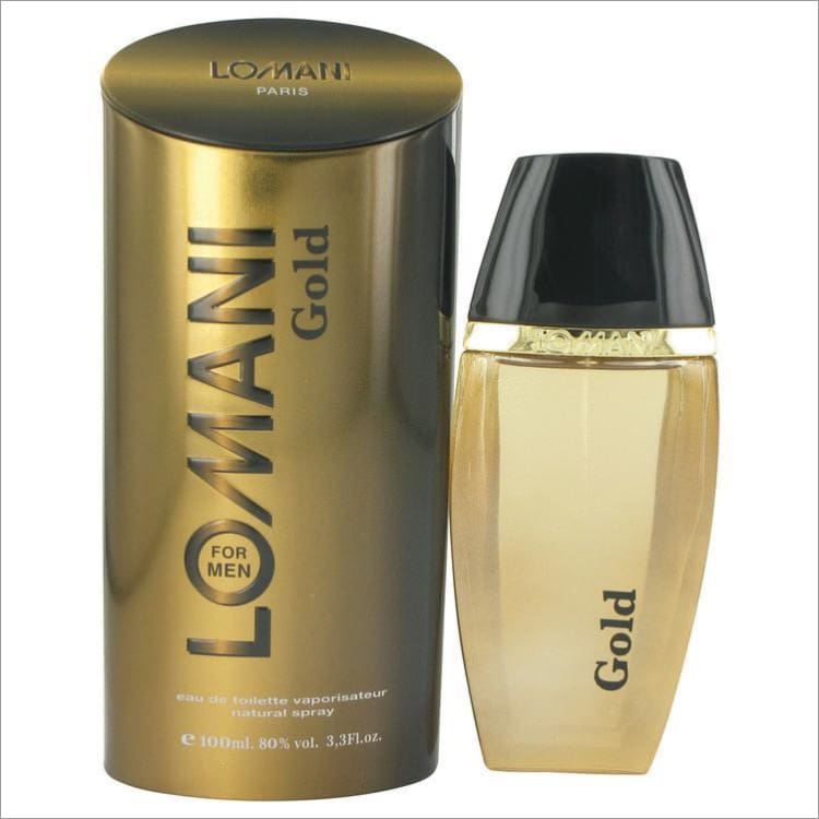 Lomani Gold by Lomani Eau De Toilette Spray 3.3 oz for Men - COLOGNE
