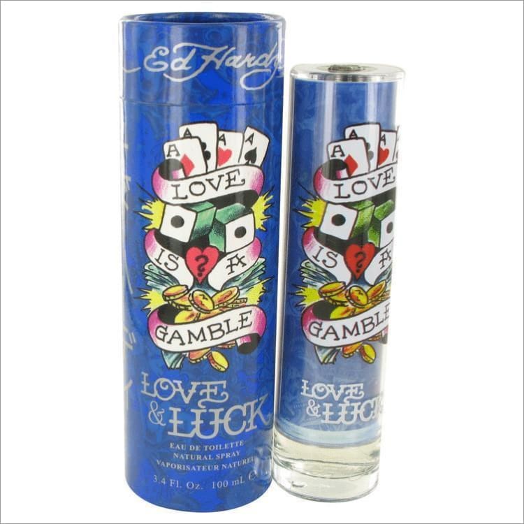 Love &amp; Luck by Christian Audigier Eau De Toilette Spray 3.4 oz for Men - COLOGNE