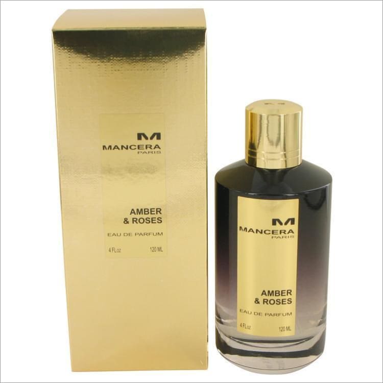 Mancera Amber &amp; Roses by Mancera Eau De Parfum Spray (Unisex) 4 oz for Women - PERFUME