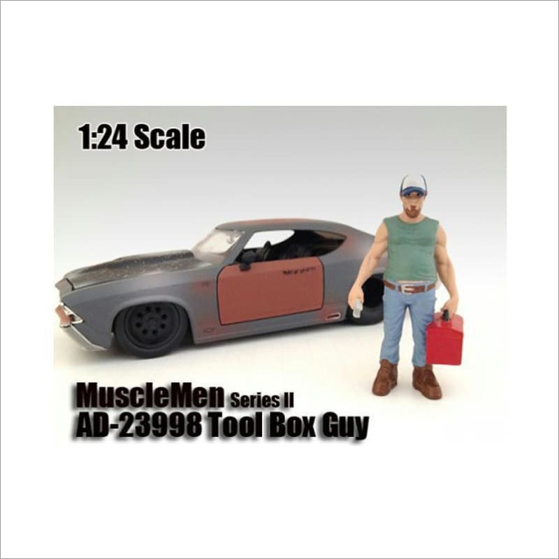 Musclemen Tool Box Guy Figure For 1:24 Scale Models by American Diorama - Accessories
