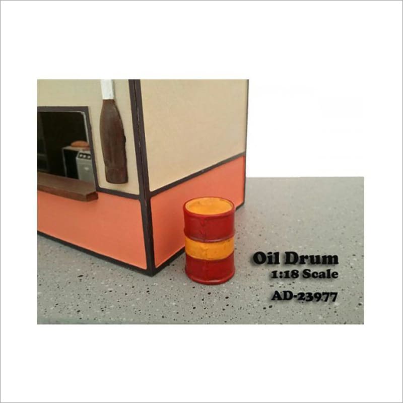 Oil Drum Accessory Set of 2 For 1:18 Scale Models by American Diorama - Accessories