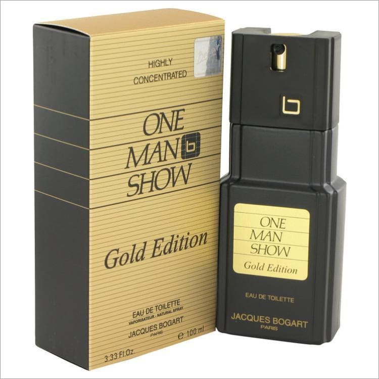 One Man Show Gold by Jacques Bogart Eau De Toilette Spray 3.3 oz for Men - COLOGNE
