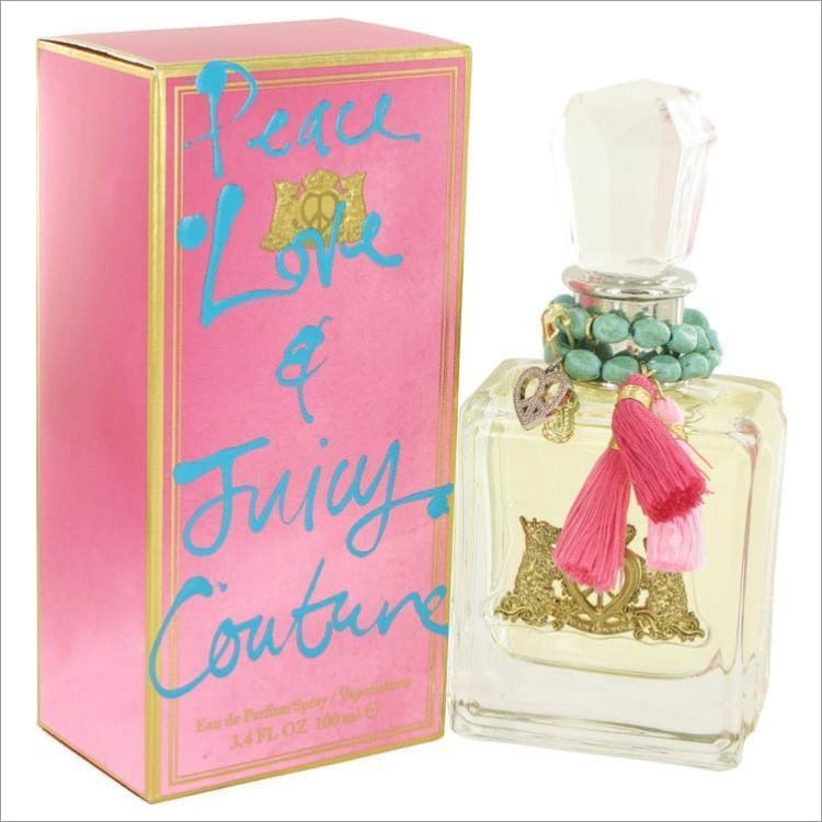 Peace Love &amp; Juicy Couture by Juicy Couture Eau De Parfum Spray 3.4 oz for Women - PERFUME