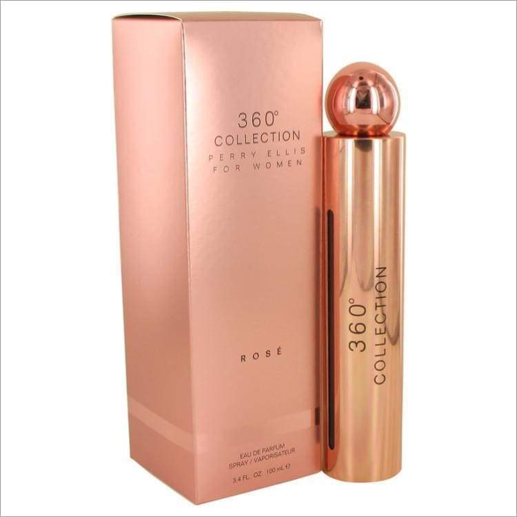 Perry Ellis 360 Collection Rose by Perry Ellis Eau De Parfum Spray 3.4 oz for Women - PERFUME