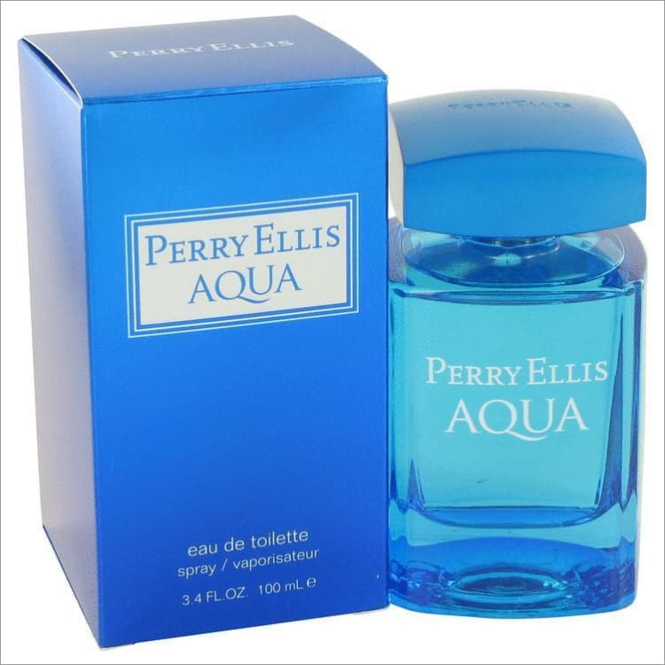 Perry Ellis Aqua by Perry Ellis Eau De Toilette Spray 3.4 oz for Men - COLOGNE
