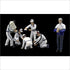 Pit Crew Figurines Martini Racing Set of 6 for 1-43 Scale Models by True Scale Miniatures - Accessories
