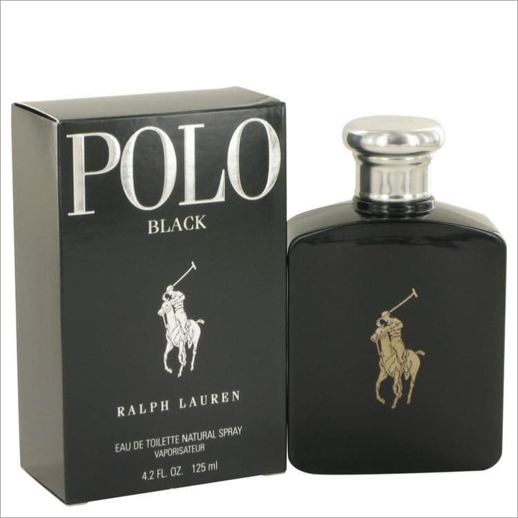Polo Black by Ralph Lauren Eau De Toilette Spray 4.2 oz for Men - COLOGNE