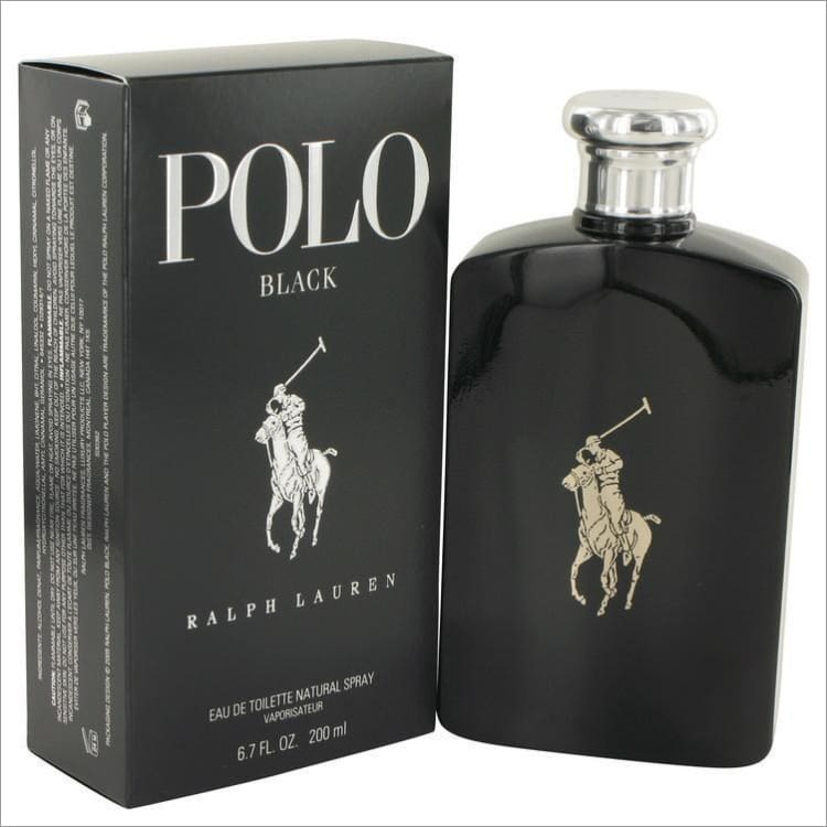 Polo Black by Ralph Lauren Eau De Toilette Spray 6.7 oz for Men - COLOGNE