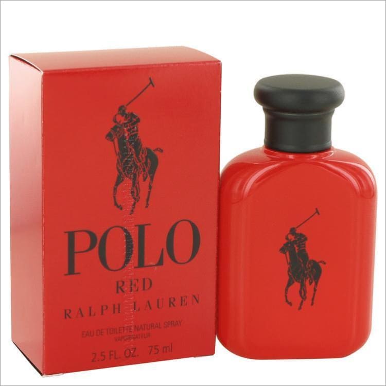 Polo Red by Ralph Lauren Eau De Toilette Spray 2.5 oz for Men - COLOGNE