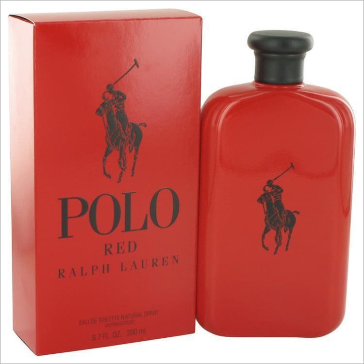 Polo Red by Ralph Lauren Eau De Toilette Spray 6.7 oz for Men - COLOGNE