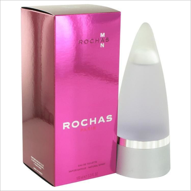 Rochas Man by Rochas Eau De Toilette Spray 3.4 oz for Men - COLOGNE